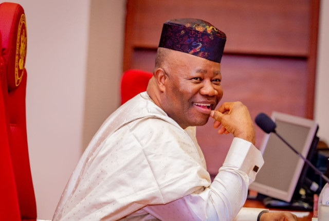 Photo of the Senate President, Godswill Akpabio